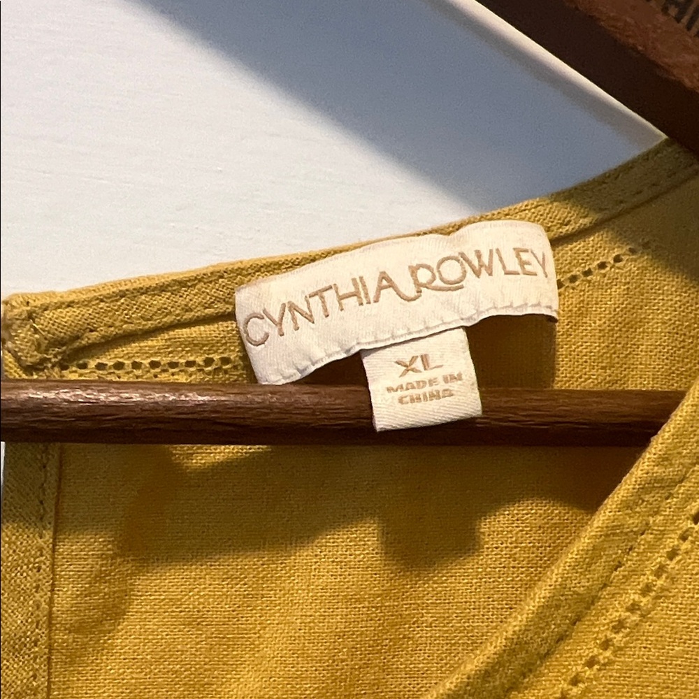 Cynthia Rowley Mustard Asymmetrical Dress - Picture 2 of 6